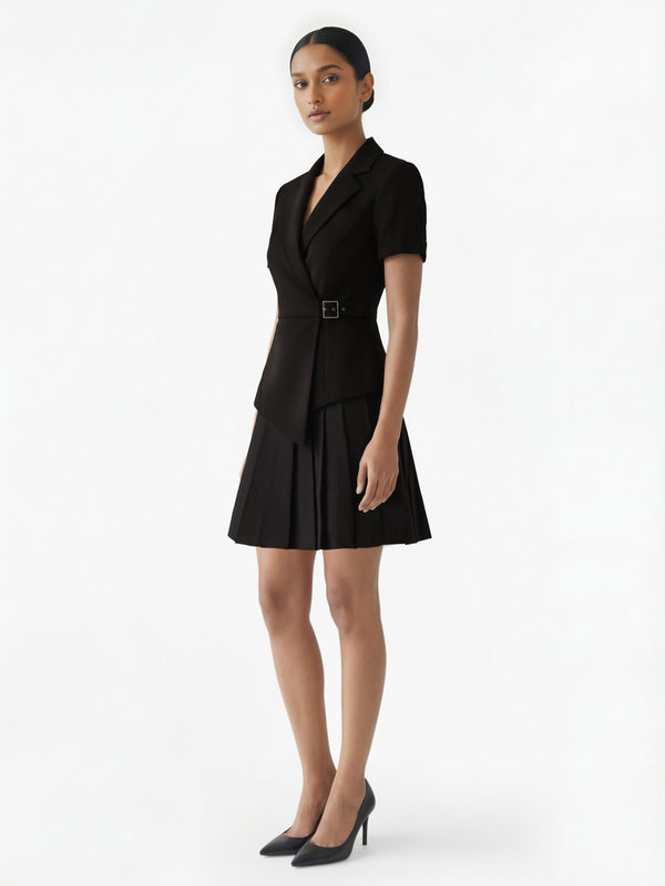 Valentina Two-Piece Pleated Dress