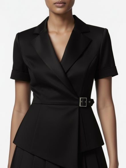 valentina pleated wrap mini dress Valentino Garavani Draped Wrap Bow Mini Dress