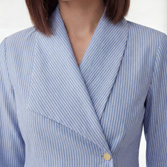 Eloise Offset Lapel Blouse