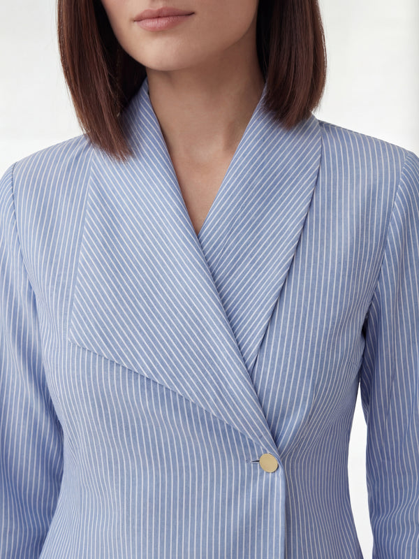 Eloise Offset Lapel Blouse