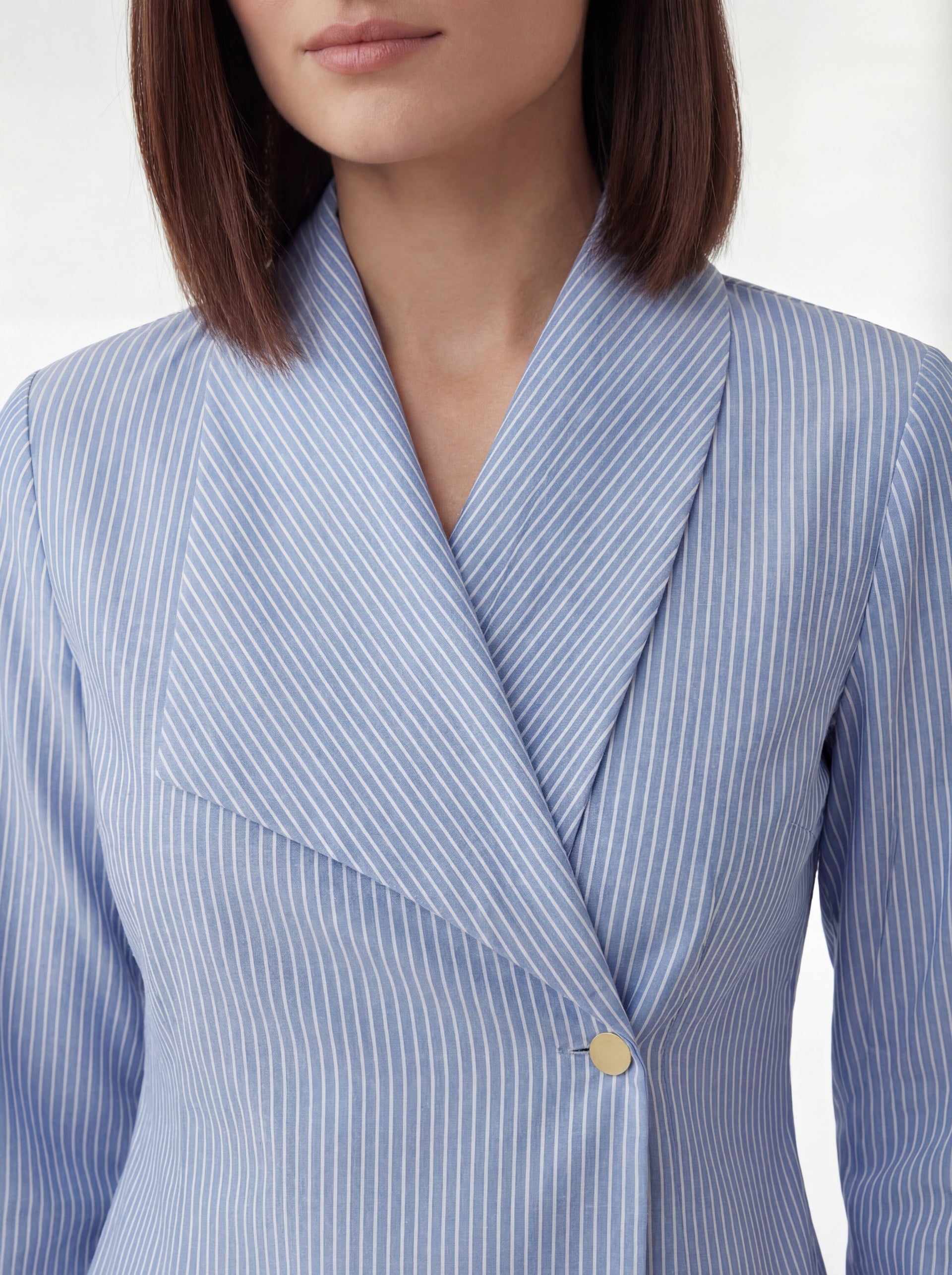 Eloise Offset Lapel Blouse